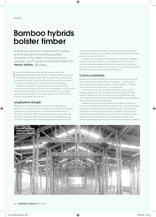 Bamboo hybrids bolster timber Thumbnail