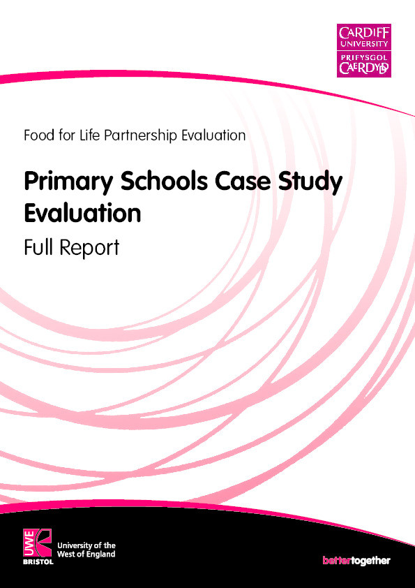 Food for Life partnership evaluation: Primary school case studies report Thumbnail
