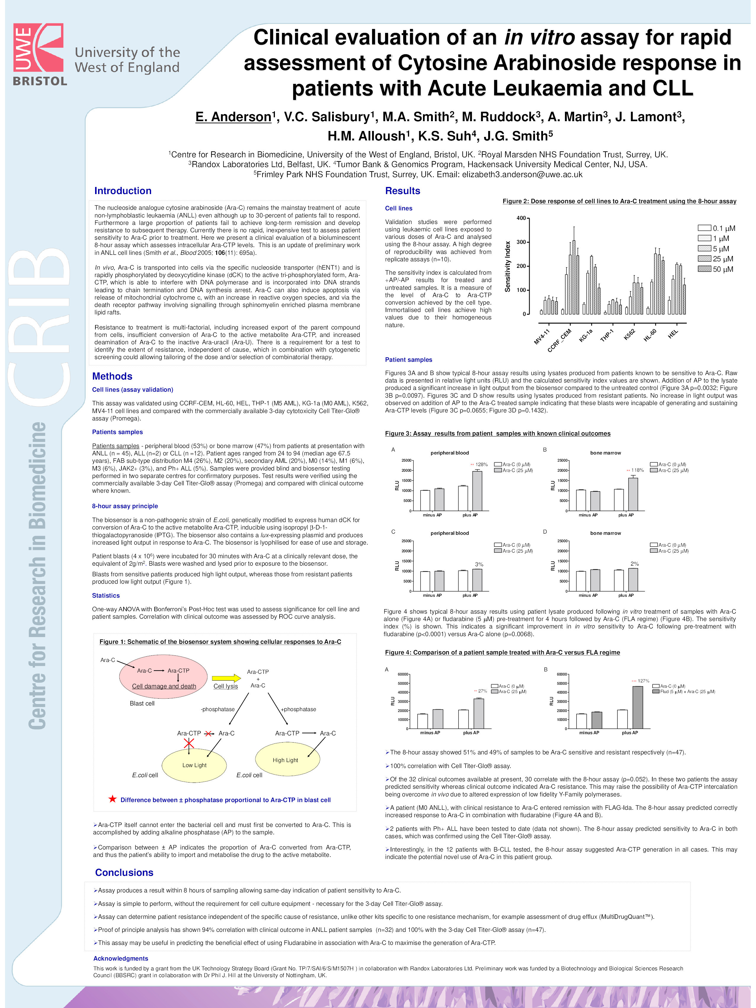 Clinical evaluation of an in vitro assay for rapid assessment of cytosine arabinoside response in patients with acute leukaemia and CLL Thumbnail