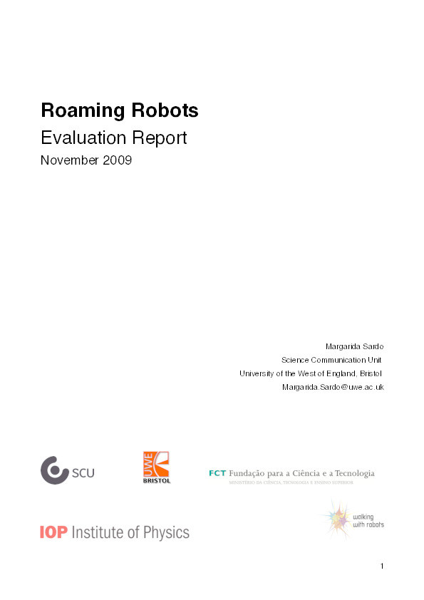 Roaming robots: Evaluation report Thumbnail
