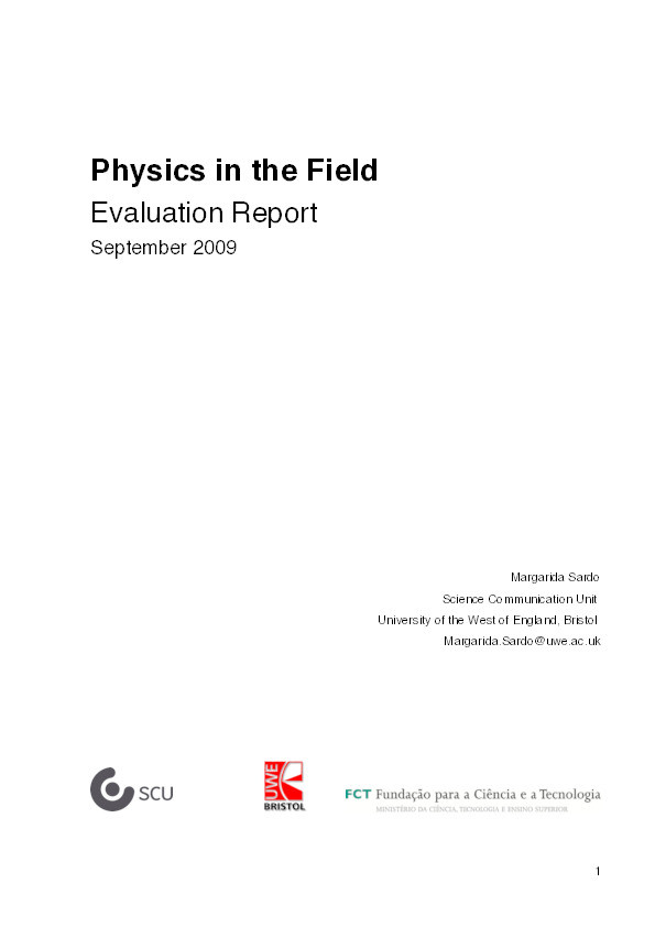 Physics in the field: Evaluation report Thumbnail