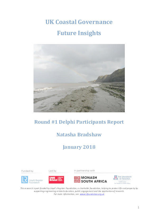 UK coastal governance: Future insights (R1 report) Thumbnail