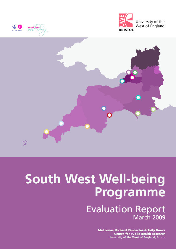 South West Well-being programme: Evaluation report Thumbnail