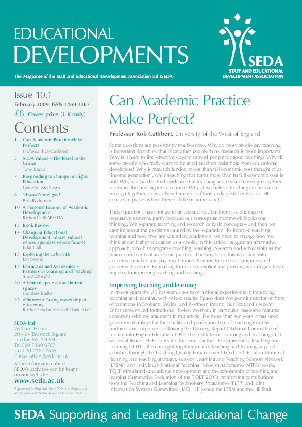 Can academic practice make perfect? Thumbnail